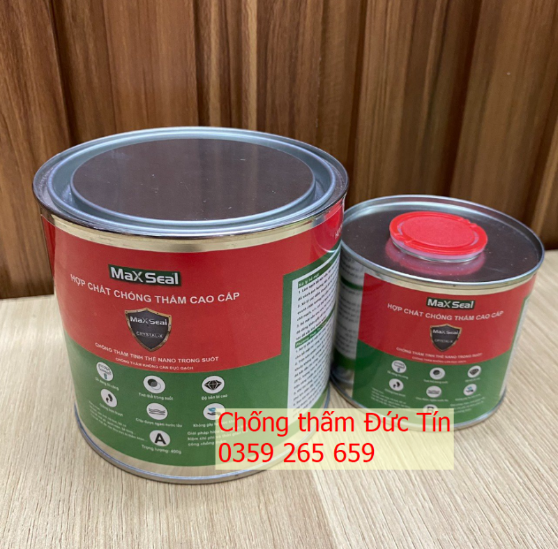 MaxSeal Crystal-X | Hợp Chất Chống Thấm Trong Suốt